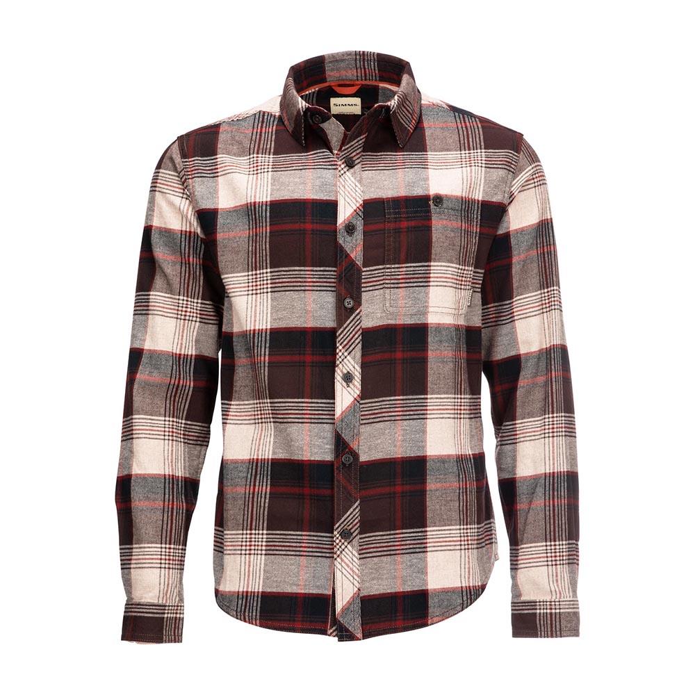 Simms Dockwear Cotton Flannel Men's in Mahogany Red Plaid